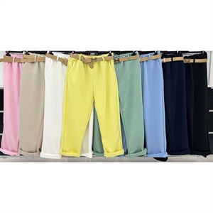 Spodnie damskie z paskiem produkt Włoski