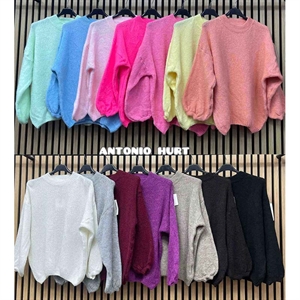 Sweter damski okrągły - Produkt Włoski