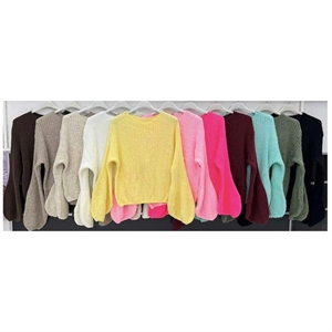 Sweter damski okrągły