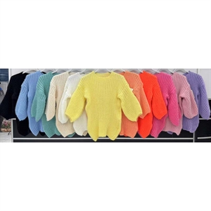 Sweter damski okrągły