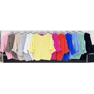 Sweter damski okrągły