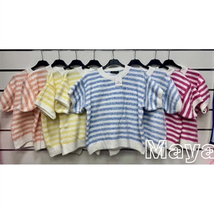 Sweter damski z krótkim rękawem - Produkt Włoski