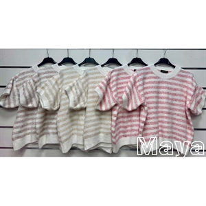 Sweter damski z krótkim rękawem - Produkt Włoski