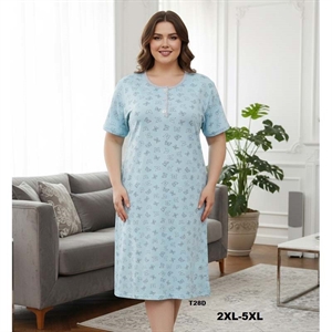 Koszula nocna damska BAWEŁNA (2XL-5XL)