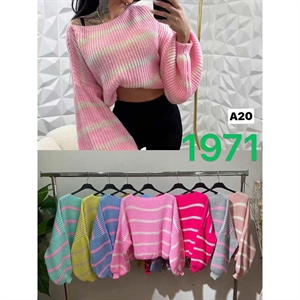 Sweter damski okrągły - Produkt Włoski