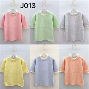 Sweter damski z krótkim rękawem