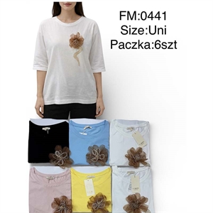 Bluzka damska z rękawem 3/4