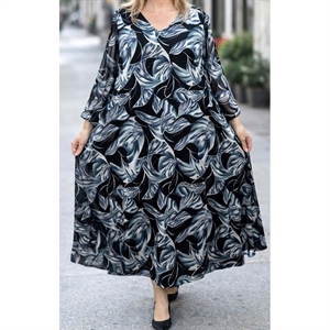 Sukienka damska rekaw szyfon produkt Polski