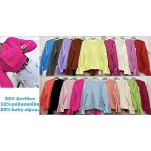 Sweter damski okrągły