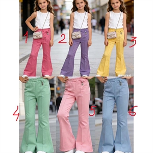 Spodnie dzwony dziewczęce  4-14 lat