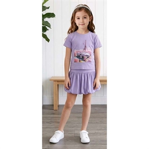 Komplet dziewczęcy prążek  4-14 lat