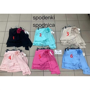 Szorty imitujące spódnicę  6-16 lat