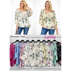 Sweter damski z dekoltem w serek