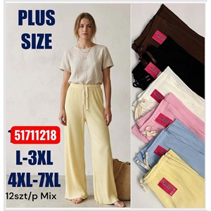 Spodnie szerokie nogawki damskie  L-3XL/4XL-7XL
