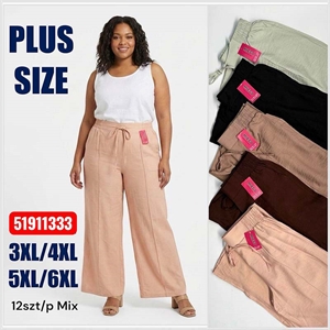 Spodnie szerokie nogawki damskie Big Size  3XL/4XL-5XL/6XL