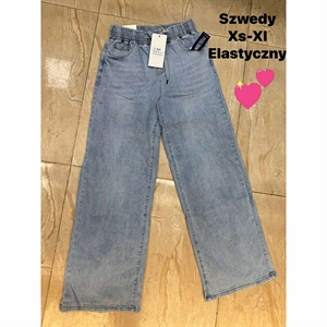 Jeansy szerokie nogawki  XS-XL