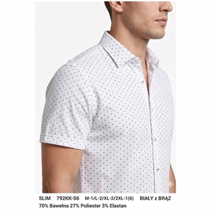 Koszula męska krój slim fit produkt Turecki  M-2XL