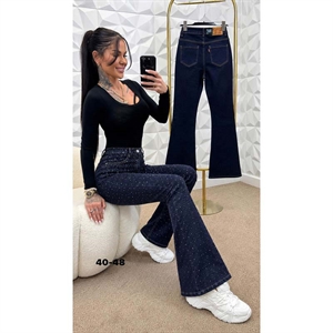 Jeansy dzwony damskie  40-48