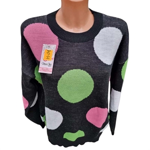 Sweter damski okrągły
