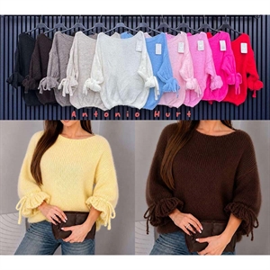 Sweter damski okrągły