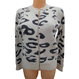 Sweter damski rozpinany na zamek