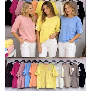 Sweter damski z krótkim rękawem