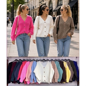 Sweter damski zapinany na guziki