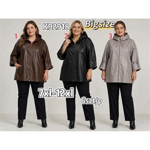 Kurtka skórzana damska Big Size  7XL-12XL