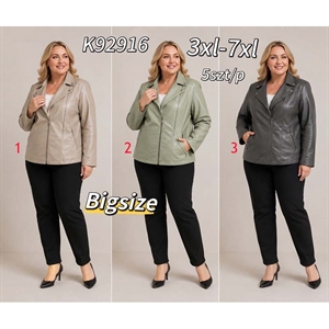 Kurtka skórzana damska Big Size  3XL-7XL
