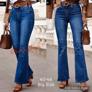 Jeansy dzwony damskie Big Size  40-48