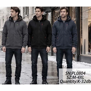 Bluza męska rozpinana na zamek z kapturem  M-4XL
