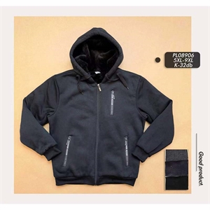 Bluza męska rozpinana na zamek z kapturem Big Size  5XL-9XL