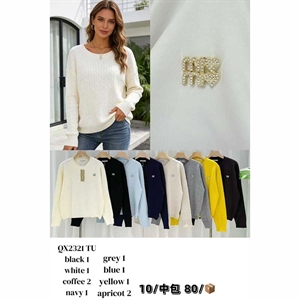 Sweter damski okrągły