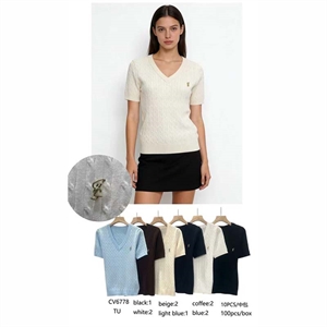 Sweter damski z krótkim rękawem