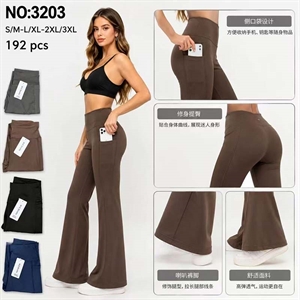 Legginsy dzwony damskie  S/M-2XL/3XL