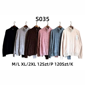 Sweter damski rozpinany na zamek  M/L-XL/2XL