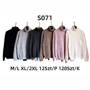 Sweter damski z golfem  M/L-XL/2XL
