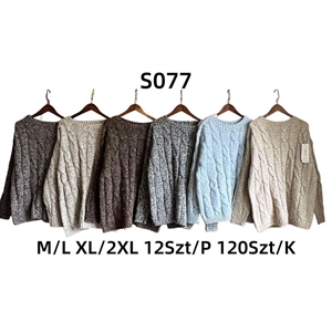 Sweter damski okrągły  M/L-XL/2XL