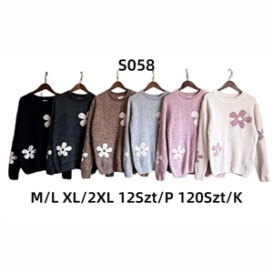 Sweter damski okrągły  M/L-XL/2XL