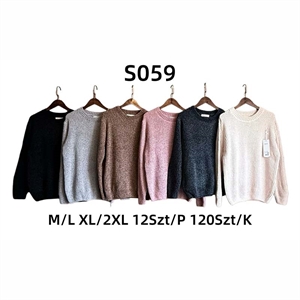 Sweter damski okrągły  M/L-XL/2XL