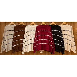 Sweter damski okrągły