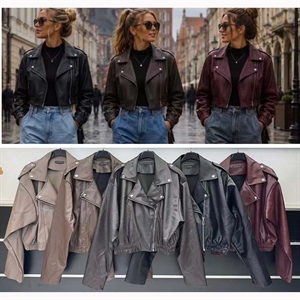 Kurtka skórzana damska produkt Włoski