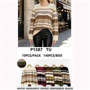 Sweter damski okrągły