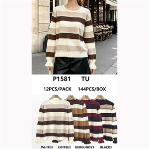 Sweter damski okrągły