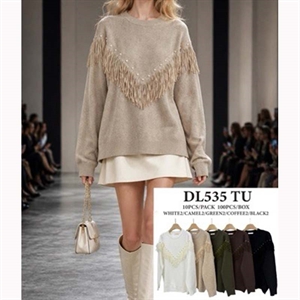 Sweter damski okrągły