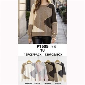 Sweter damski okrągły
