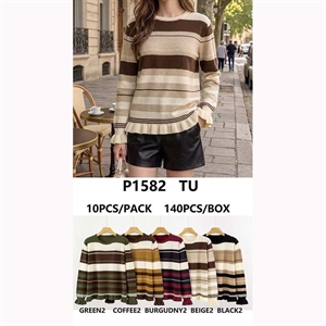 Sweter damski okrągły