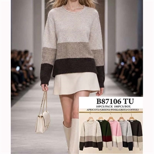Sweter damski okrągły