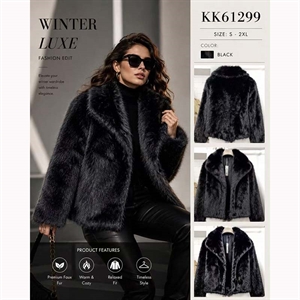Kurtka damska z futerkiem  S-2XL