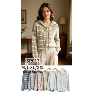 Sweter damski rozpinany na zamek M/L-XL/2XL